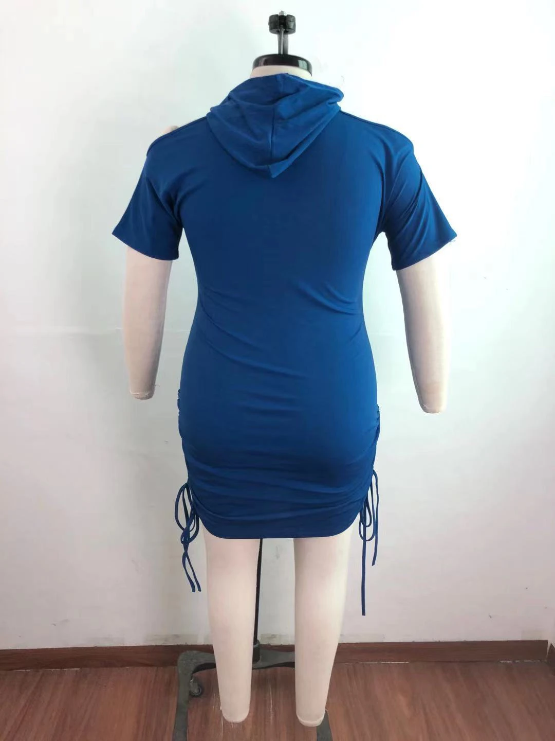 Plus Size Solid Casual Short Sleeve Short Dresses 9 Plus Size Solid Casual Short Sleeve Short Dresses - Image 7