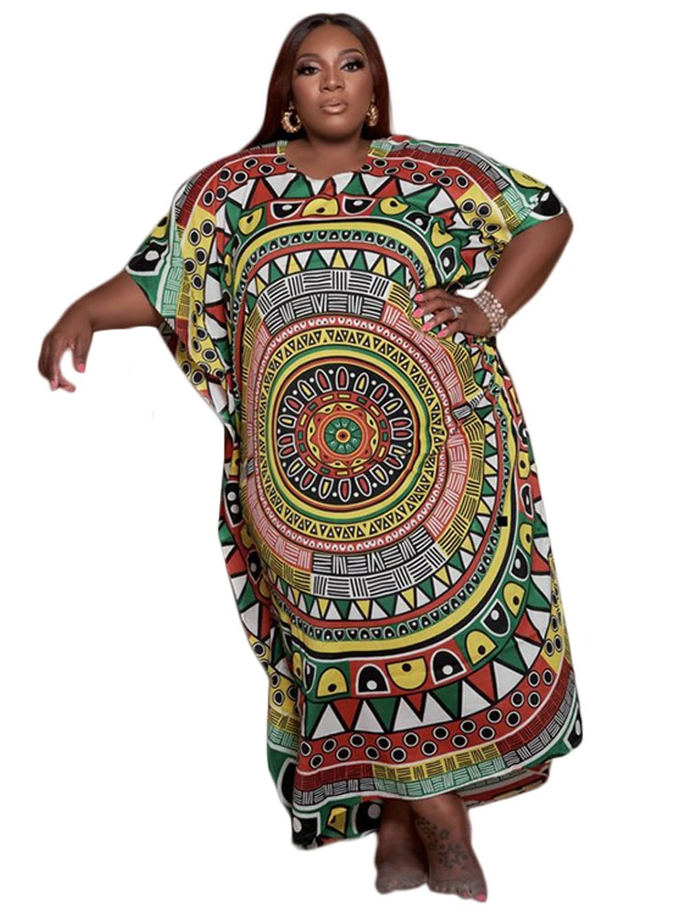 Plus Size Short Sleeve Maxi Dress 4 Plus Size Short Sleeve Maxi Dress - Image 2