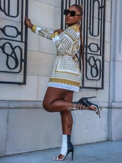 Casual Fashion Print Shirt Dresses For Women -Define Your Shop P 20211202111351528 115