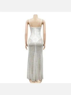 Faux Pearl Sequined Sleeveless Maxi Dress For Party 13 Faux Pearl Sequined Sleeveless Maxi Dress For Party -Define Your Shop P 20220219112612345 935