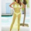 Hollowed Out Tassels Sleeveless One Piece Cover Up 2 Hollowed Out Tassels Sleeveless One Piece Cover Up -Define Your Shop P 20220319121733699 805