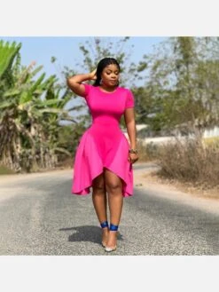 Irregular Hem Pure Color Summer Dresses 6 Irregular Hem Pure Color Summer Dresses -Define Your Shop P 20220321143159069 569