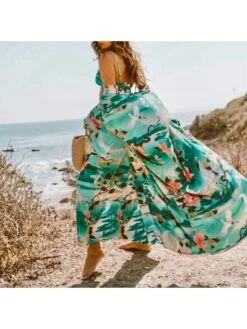 Loose Beach Long Sleeve Tie Wrap Cover Up -Define Your Shop P 20220414194042507 294