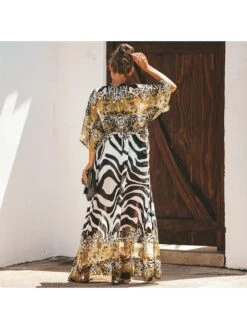 Casual Printing Sunshade Loose Chiffon Cover Up -Define Your Shop P 20220414194234595 322