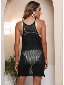 Hollowed Out Sexy Solid One Piece Cover Up 7 Hollowed Out Sexy Solid One Piece Cover Up -Define Your Shop P 20220415185945051 850