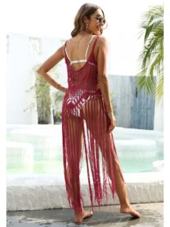 Sexy Hollowed Out Solid One Piece Cover Up -Define Your Shop P 20220421190111738 659