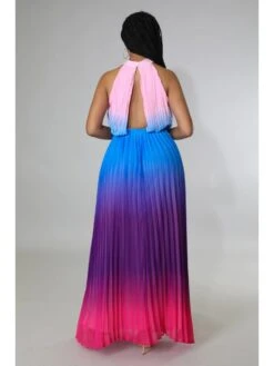 Gradient Color Evening Backless Maxi Dress -Define Your Shop P 20220421192647729 104