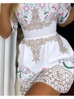 Vintage Linen Puff Sleeve Short Dresses For Women 7 Vintage Linen Puff Sleeve Short Dresses For Women -Define Your Shop P 20220426133035811 768