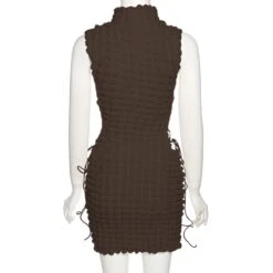 Designer Ruched Seductive Tie Wrap Sleeveless Dress -Define Your Shop P 20220519093506202 427
