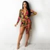 Fashion Sexy Printing Long Sleeve Mini Dress -Define Your Shop P 20220520175235772 276
