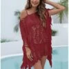 Beach Style Hollow Out Solid Color Tassels Dresses 1 Beach Style Hollow Out Solid Color Tassels Dresses -Define Your Shop P 20220521190847180 899