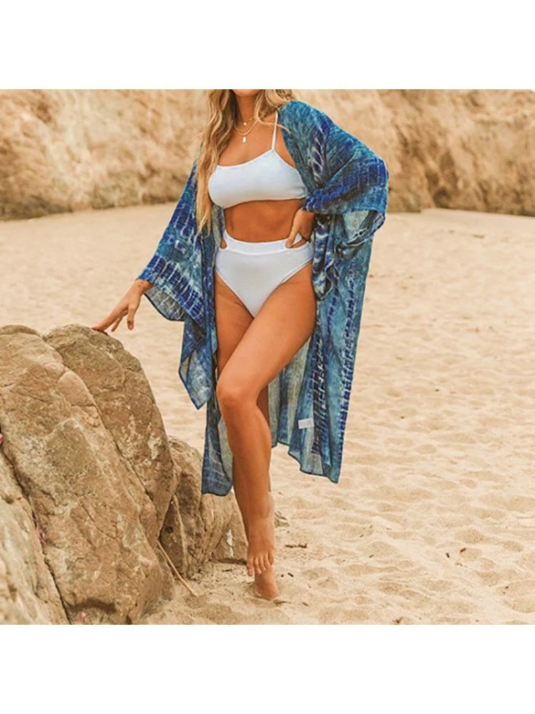 Women Fashion Long Sleeve Loose Cover Ups 3 Women Fashion Long Sleeve Loose Cover Ups