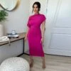 Women's Slim Pure Color Inclined Shoulder Dress 1 Women's Slim Pure Color Inclined Shoulder Dress -Define Your Shop P 20220524161341807 289