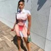 Women Sexy Short Sleeve Printing Short Dresses 2 Women Sexy Short Sleeve Printing Short Dresses -Define Your Shop P 20220529133337778 873