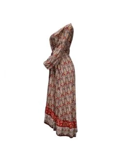 Bohemian Beach Ruffled Floral Long Sleeve Maxi Dress 15 Bohemian Beach Ruffled Floral Long Sleeve Maxi Dress -Define Your Shop P 20230204141658064 499