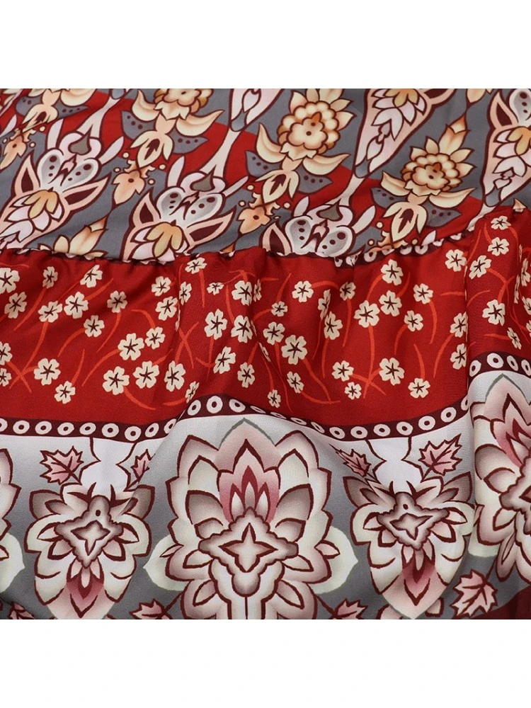 Bohemian Beach Ruffled Floral Long Sleeve Maxi Dress 10 Bohemian Beach Ruffled Floral Long Sleeve Maxi Dress - Image 8