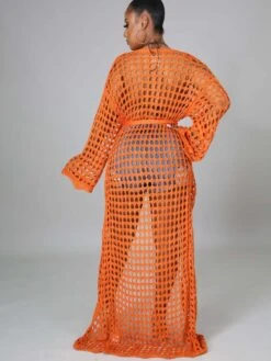 2023 Knitting Hollowed Out Beach Long Sleeve Cardigan -Define Your Shop P 20230327100040623 164