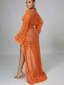 2023 Knitting Hollowed Out Beach Long Sleeve Cardigan -Define Your Shop P 20230327100045394 391