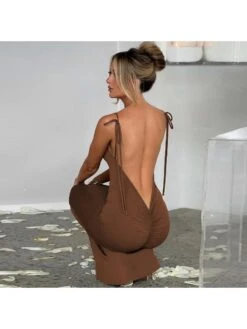 Sexy Slim Backless Long Sleeveless Dress -Define Your Shop P 20230625095114666 757