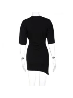 Letter Printed Fashion Slim Irregular Dress -Define Your Shop P 20230625211928648 330