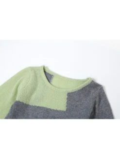 Women's Casual Crochet Ripped Colorblock Split Dress -Define Your Shop P 20230727130138472 281