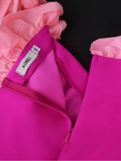 Fall Dress Like Magenta Puff Sleeve Slim Maxi Dress -Define Your Shop P 20230824112232684 503