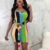 Sexy Printing Sleeveless Bodycon Dress -Define Your Shop P 20230828121414986 397