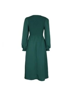 Pure Color Patchwork Ruffled Crew Neck Dress 14 Pure Color Patchwork Ruffled Crew Neck Dress -Define Your Shop P 20230906113925153 457