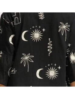 Printed Mid-rise Loose Flared Sleeve Dress -Define Your Shop P 20230926095755341 151