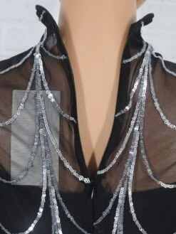 Sequin See Through Turtleneck Maxi Dresses -Define Your Shop P 20231012151429741 880