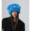 Solid Color Plush Fitted Dog Eyes Hats -Define Your Shop P 20231019123028465 977