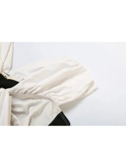 Tie-wrap Patchwork Bodycon Off Shoulder Dress -Define Your Shop P 20231106153121971 856