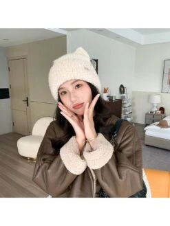 Solid Color Knitting Fitted Hat -Define Your Shop P 20231107184430972 211