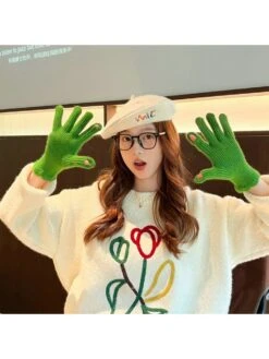 Solid Color Wool Fitted Glove -Define Your Shop P 20231114135919158 955