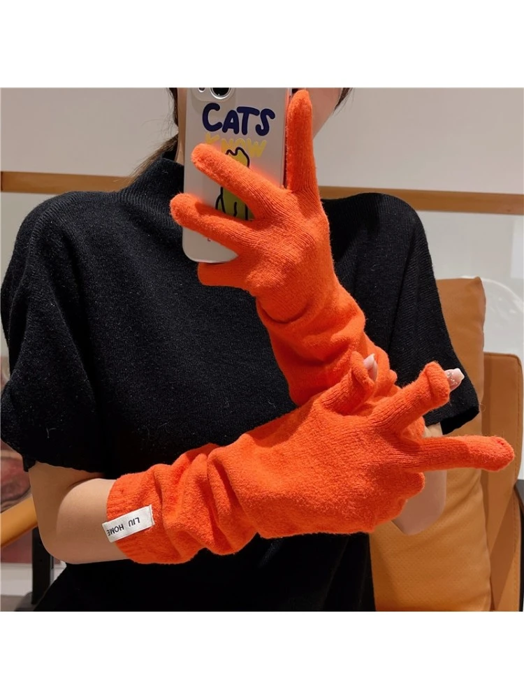 Plain Color Knitting Fitted Glove 3 Plain Color Knitting Fitted Glove