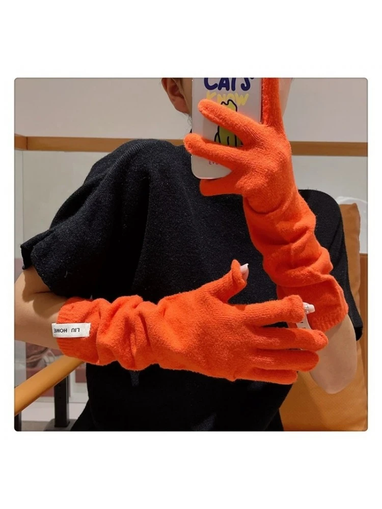 Plain Color Knitting Fitted Glove 4 Plain Color Knitting Fitted Glove - Image 2