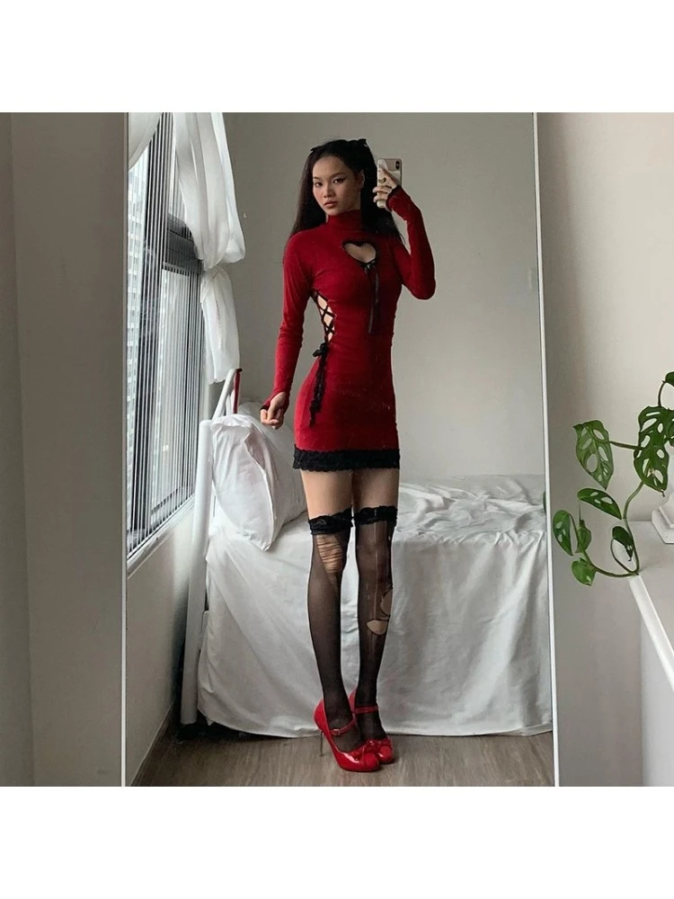 Tie-wrap Patchwork High Rise Dress 5 Tie-wrap Patchwork High Rise Dress - Image 3