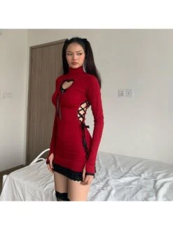 Tie-wrap Patchwork High Rise Dress 17 Tie-wrap Patchwork High Rise Dress -Define Your Shop P 20231124122929107 725