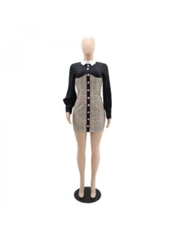 Define Your Shop 22 Patchwork Colorblock A-line Dress