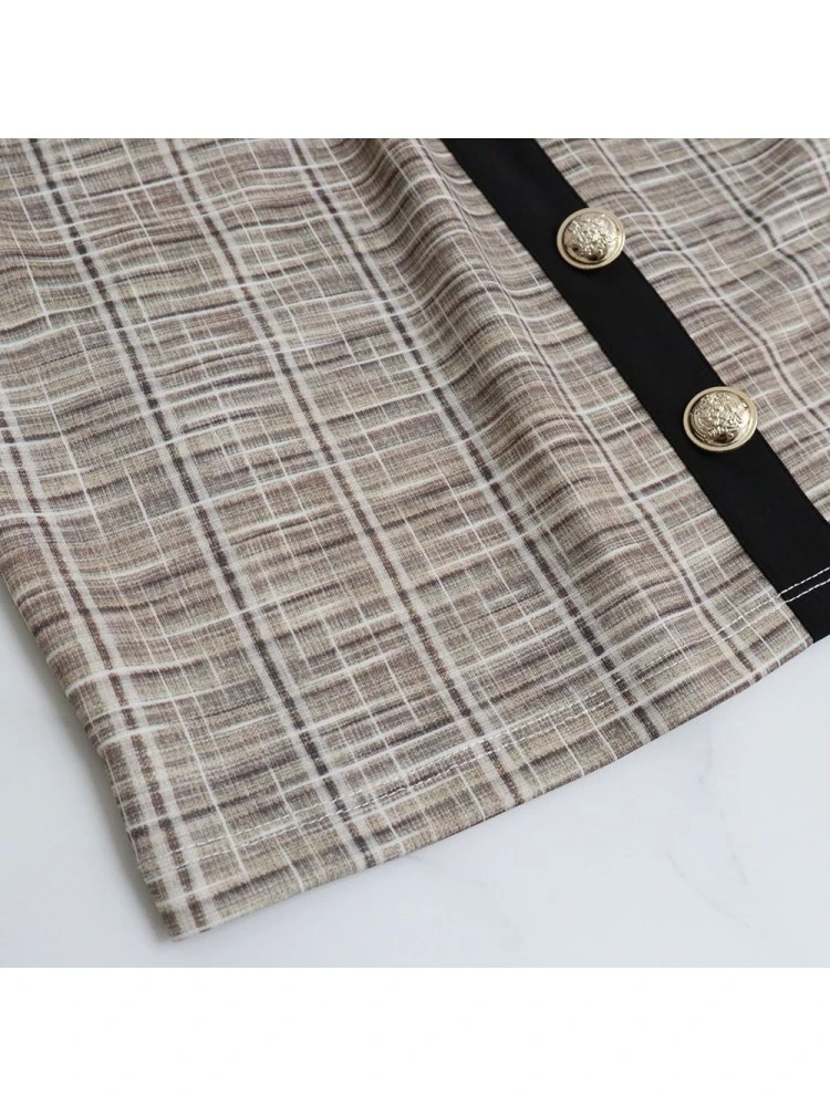 Patchwork Colorblock A-line Dress 9 Patchwork Colorblock A-line Dress - Image 7