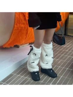 Fluff Bow Lace-Up Socks 13 Fluff Bow Lace-Up Socks -Define Your Shop P 20231204125322616 189