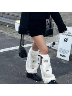 Fluff Bow Lace-Up Socks 14 Fluff Bow Lace-Up Socks -Define Your Shop P 20231204125325139 409