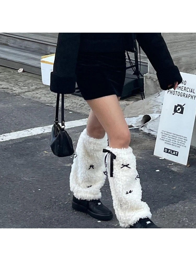 Fluff Bow Lace-Up Socks 7 Fluff Bow Lace-Up Socks - Image 5