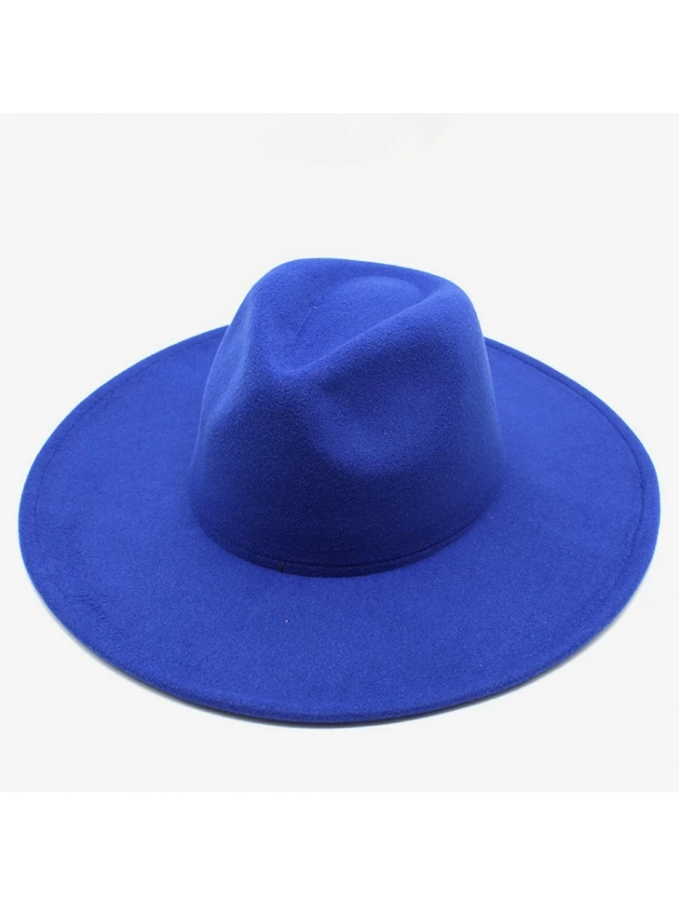 Solid Tweed Wide Brim Fedora Hat 3 Solid Tweed Wide Brim Fedora Hat