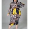 Leopard High Rise Bodycon Plus Size Dress 1 Leopard High Rise Bodycon Plus Size Dress -Define Your Shop P 20231213122618775 635