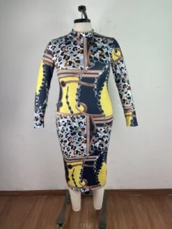 Leopard High Rise Bodycon Plus Size Dress -Define Your Shop P 20231213122636406 288