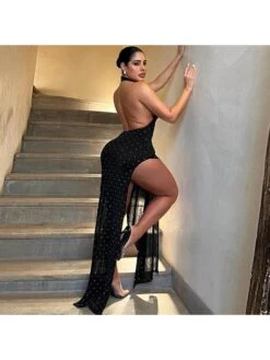 See Through Mid-rise Backless Maxi Dresses -Define Your Shop P 20231220180943669 351