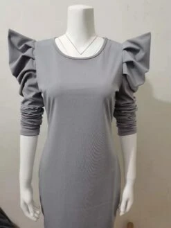 Patchwork Irregular Puff Sleeve Long Sleeve Dresses 9 Patchwork Irregular Puff Sleeve Long Sleeve Dresses -Define Your Shop P 20231225174654643 642