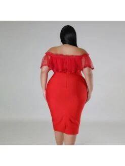 Ruched Colorblock Single Breasted Short Sleeve Dresses -Define Your Shop P 20240103150354806 460