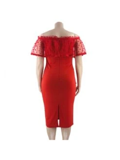 Ruched Colorblock Single Breasted Short Sleeve Dresses -Define Your Shop P 20240103150402090 640